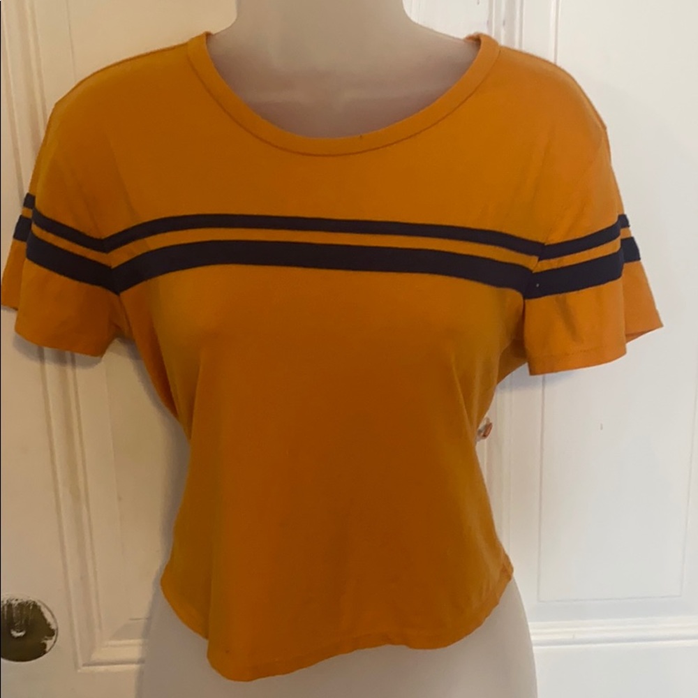 Mustard crop top
